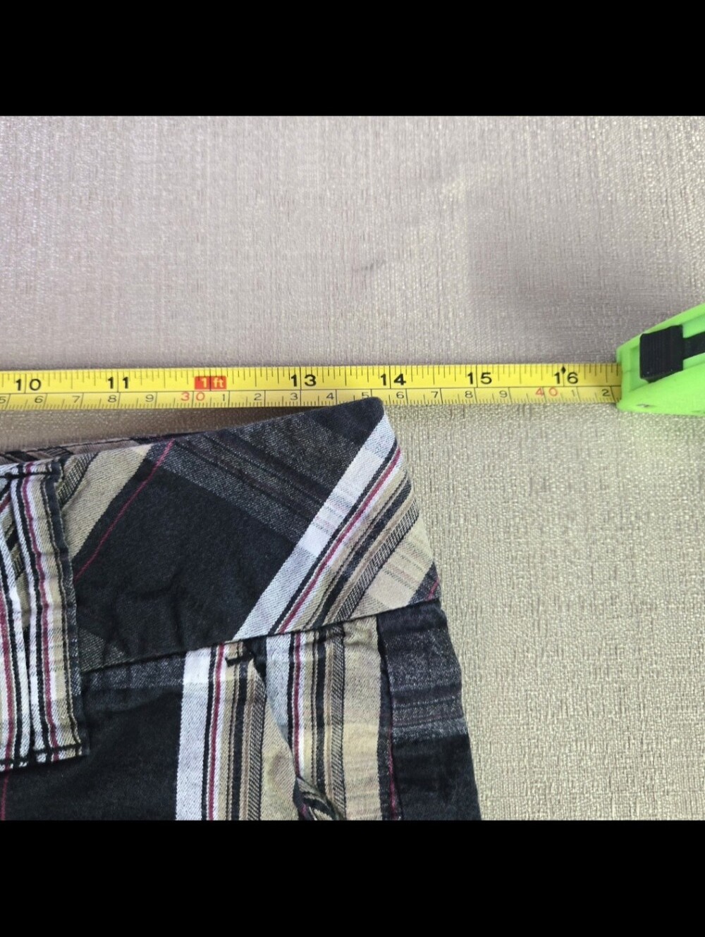 SPACEGIRLZ | Dark Cuffed Y2K Plaid Micro Shorts sz 1 - Picture 9 of 12